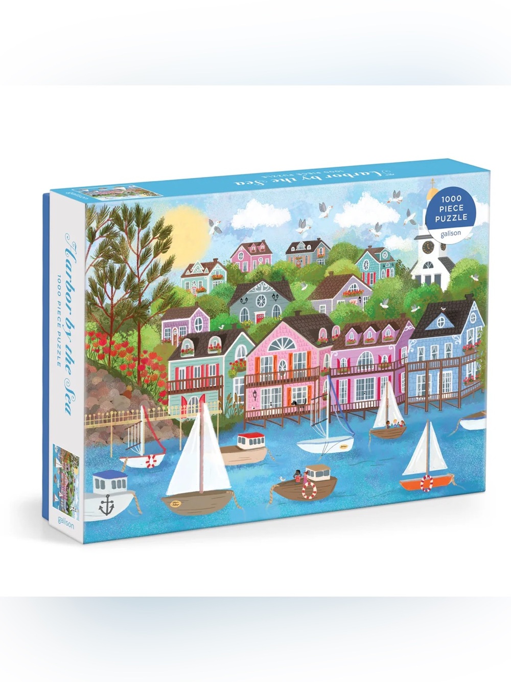 Galison Harbor by the Sea 1000-Piece Puzzle - Multicolor